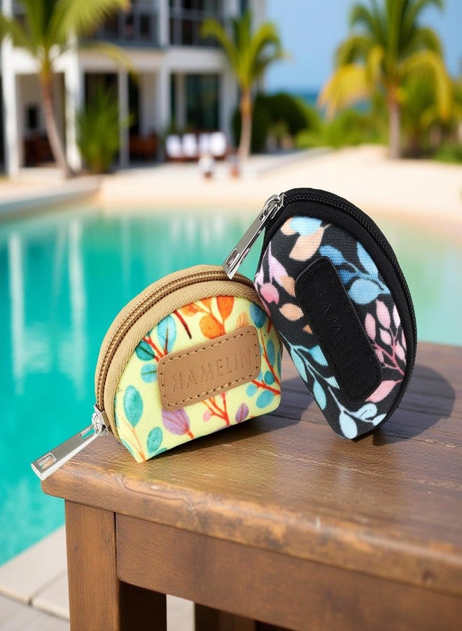 Hamelin Mini Pouch | Small Airpod & Coin Pouch for Women | Earphone Case for Girls | Coin Purse | Small Purse, Multi Purpose Purse Set of Two- Country Garden | Ideal Women's Gift - Image 2